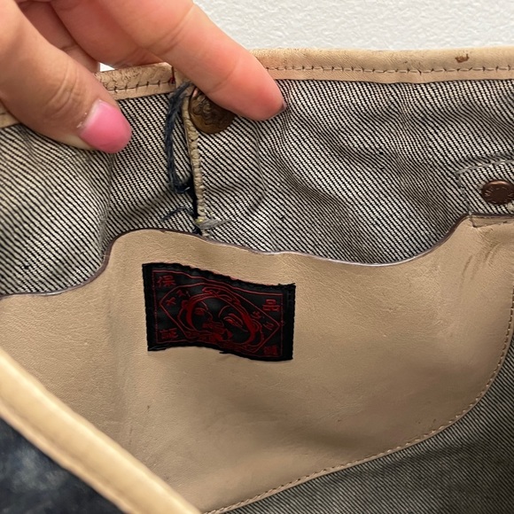 Y2K Evisu GENES denim tote bag - Picture 5 of 6